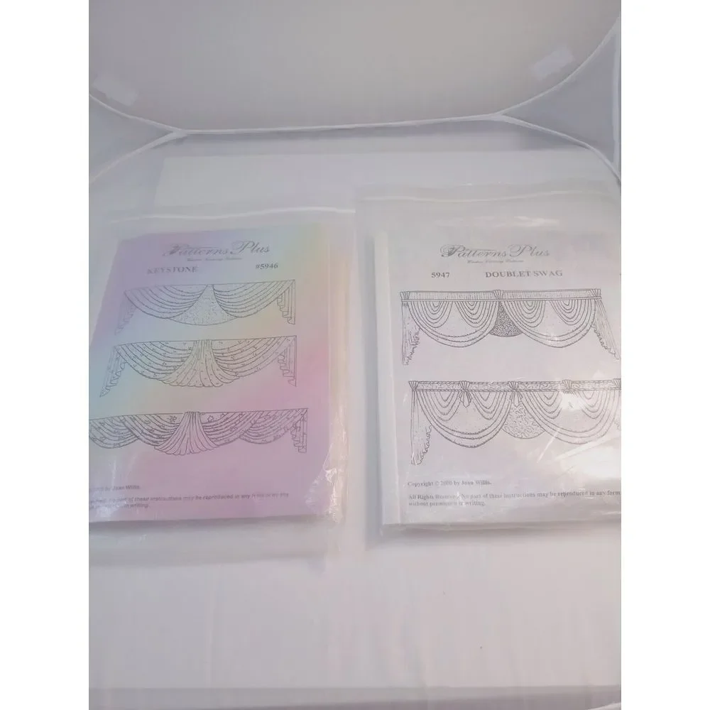 Patterns Plus‎ 5947 Doublet Swag & Keystone 5946 Shades-Window Covering Patterns